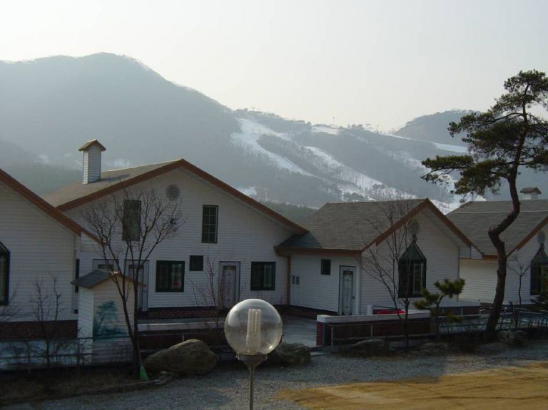 해월산장의 겨울풍경